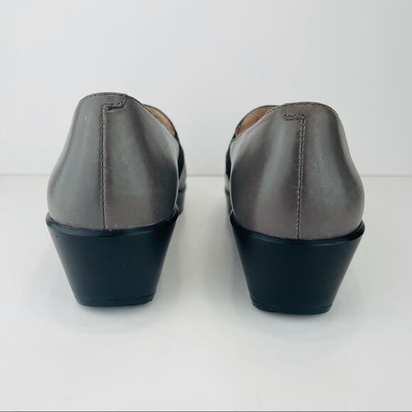 Dansko Women Clogs Size 8.5-9/39 Nursing Gray Leather Comfort Professional Wedge - Picture 6 of 16